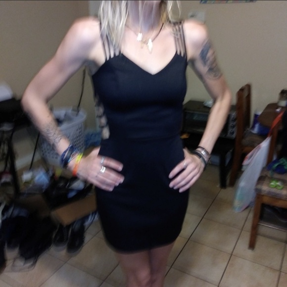 Dresses & Skirts - SUPER SEXY LITTLE BLACK STRAPPY DRESS